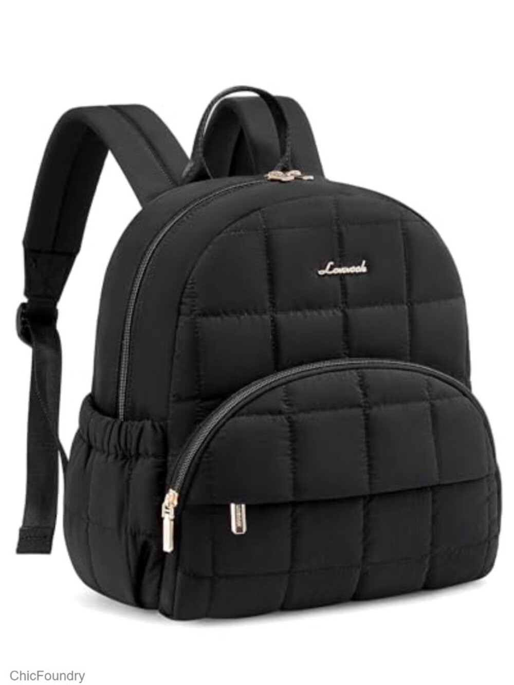 Women's Quilted Puffer Mini Backpack with Anti-theft Pocket, Lightweight Travel